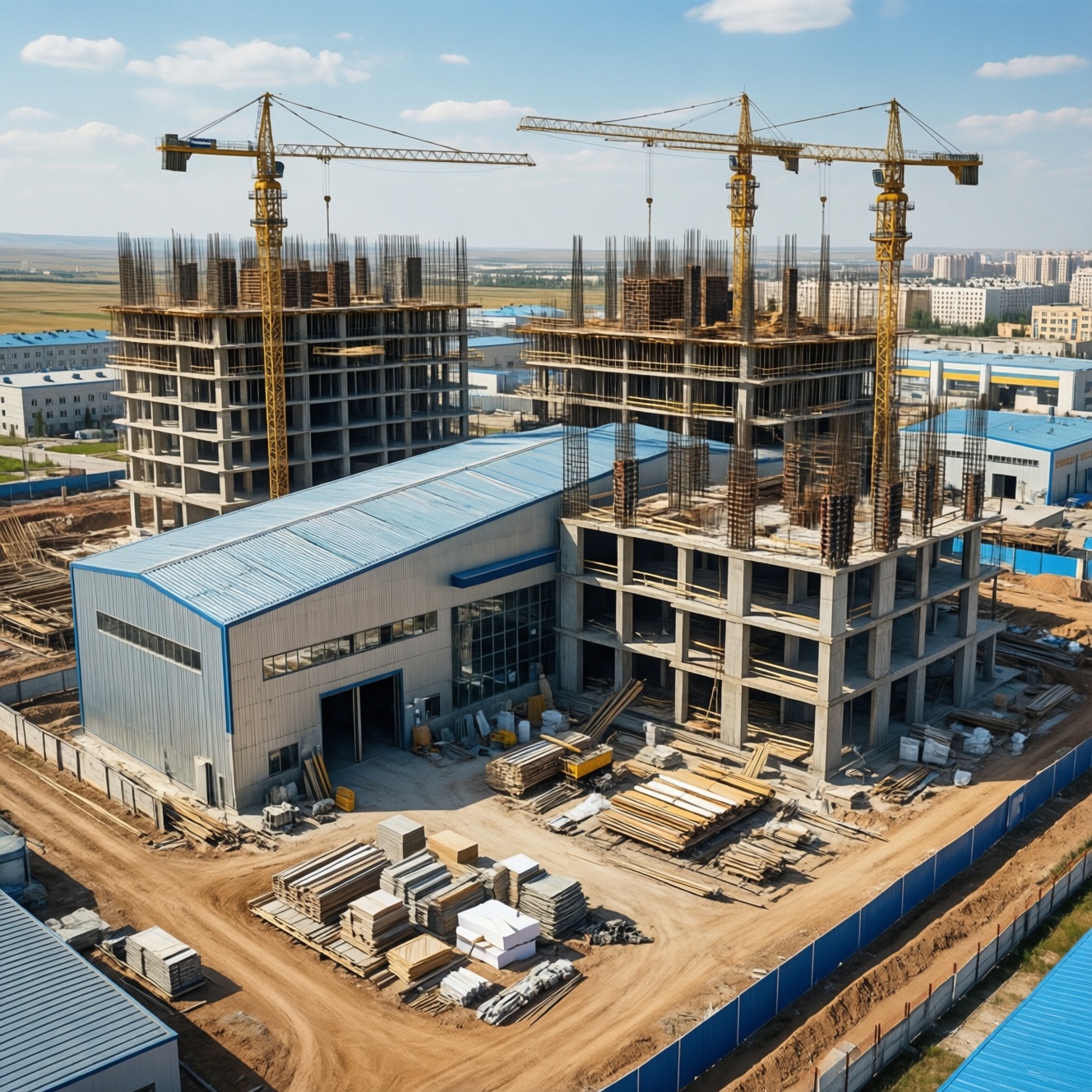 Производство стройматериалов в Казахстане достигло рекордных значений из-за строительного бума